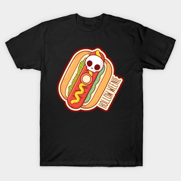 Happy HOLLOW WEENIE T-Shirt by Sam Potter Design